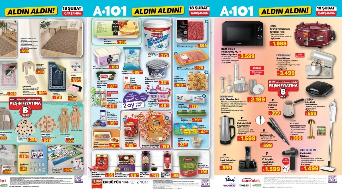 A101 RAMAZAN ÖZEL KATALOG! 18 Şubat 2026 A101 aktüel ürünler kataloğunda neler var?