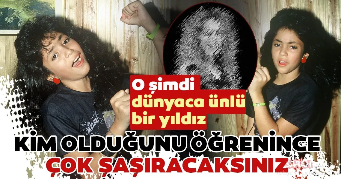 Ünlü şarkıcı Shakira�nın çocukluk hali şaşırtıyor! İşte Shakira ve