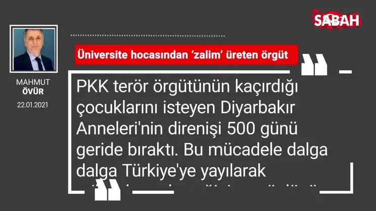 Mahmut Övür | Üniversite hocasından ‘zalim’ üreten örgüt