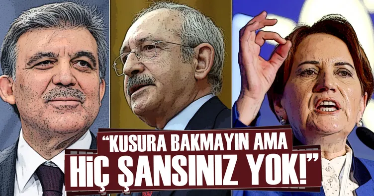 Kusura bakmayın ama hiç şansınız yok!