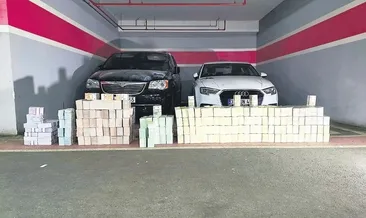 Otoparktaki araçtan servet çıktı