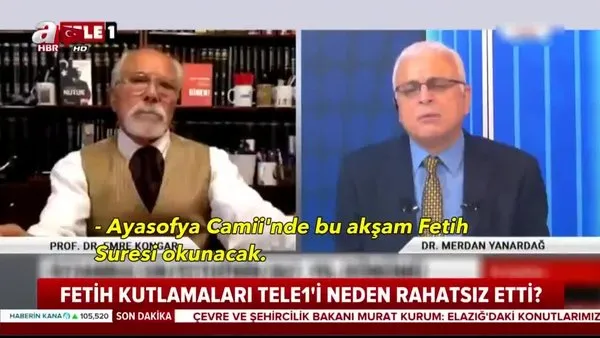 TELE 1 TV'de Merdan Yanardağ'dan İstanbul'un Fethi ve Fetih Suresi için skandal sözler | Video