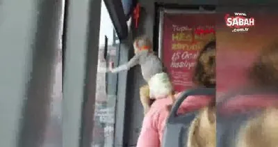 İstanbul’da İETT otobüsünün görenleri şaşırtan sevimli yolcusu kamerada