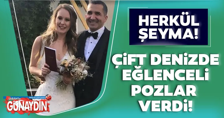 Herkül Şeyma Korkmaz eşi Cüneyt Mete’yi kucaklayıp kaldırdı