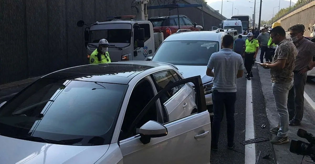 denizli de 9 aracli zincirlemeli trafik