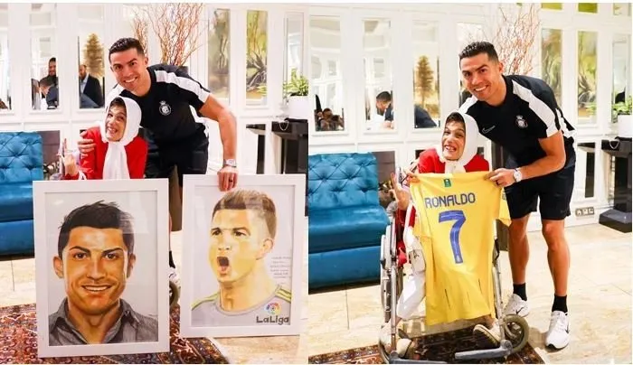 Dünya bu olayı konuşuyor! Fatemah Hamami’ye sarılan Ronaldo’ya 99 kırbaç cezası...