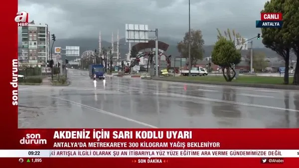 SON DAKİKA: Meteoroloji'den Antalya ve ilçeleri için 'aşırı yağış' uyarısı! Metrekareye 300 kg yağış bekleniyor | Video
