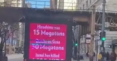 İsrail’in savaş suçları ABD caddelerinde kamyonetle duyuruluyor