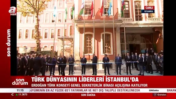 SON DAKİKA: Türk dünyası liderleri İstanbul'da: Başkan Erdoğan açılışa katıldı