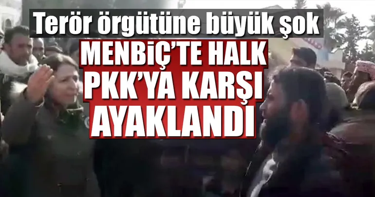 Menbiç’te halk PKK’ya karşı ayaklandı