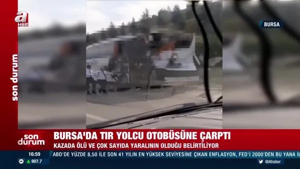 Son Dakika: Bursa’da kamyon, yolcu otobüsüne çarptı: Ölü ve çok sayıda yaralı var! | Video