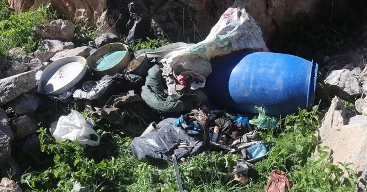 Van’da PKK’lı teröristlere ait mühimmat ve malzemeler ele geçirildi