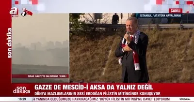 Büyük Filistin Mitingi! Başkan Erdoğan’dan önemli açıklamalar | Video