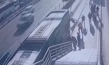 Metrobüs altında feci ölüm