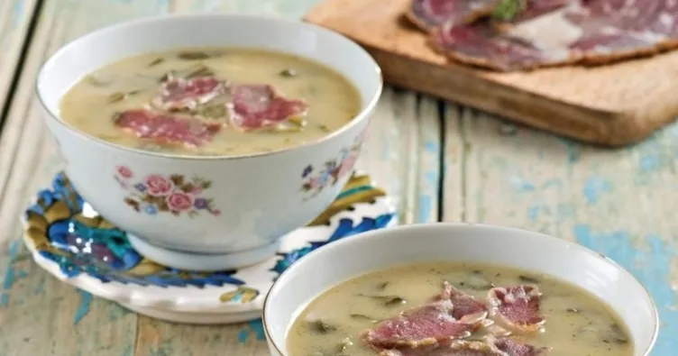 Pastırmalı karalahana çorbası tarifi