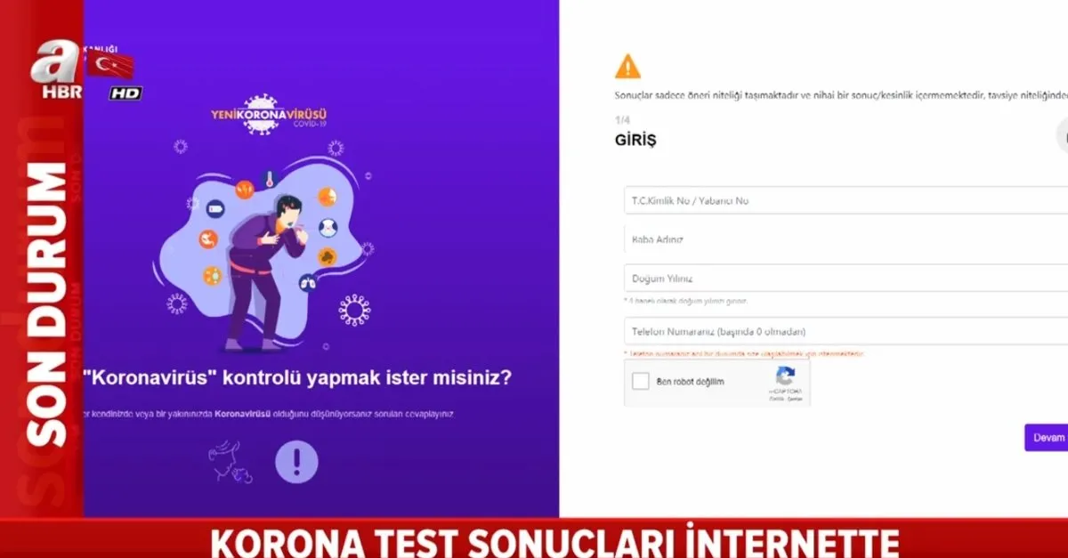 corona virusu test sonuclari aciklandi vatandaslar sonuclari internetten boyle ogrenecek video videosunu izle son dakika haberleri