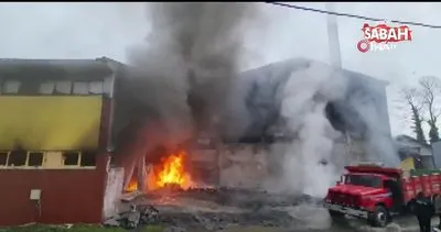 Artvin’de ÇAYKUR Fabrikası’nda yangın | Video