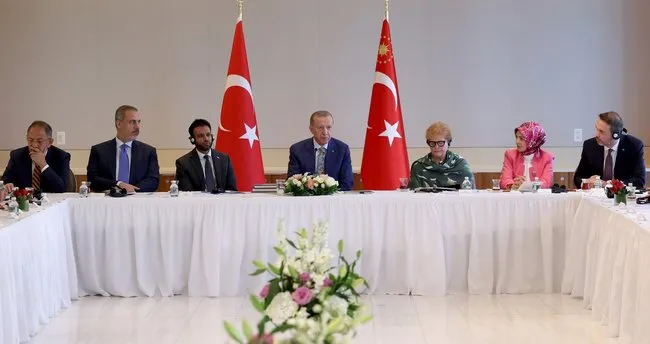 Başkan Erdoğan Amerikan Yahudi Toplumu Çatı Kuruluşları temsilcileri ile bir araya geldi Başkan Erdoğan Amerikan Yahudi Toplumu Çatı Kuruluşları temsilcileri ile bir araya geldi