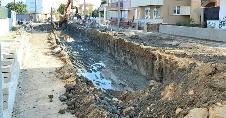 Lapseki’de kanalizasyon inşaatı tamamlandı