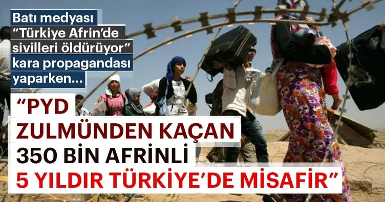 PYD zulmünden kaçan 350 bin Afrinli 5 yıldır Türkiye’de misafir
