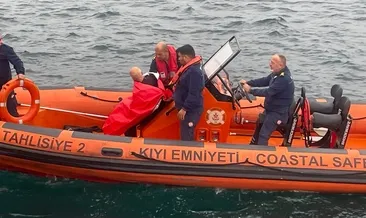 Denize atladı, tehdit etti