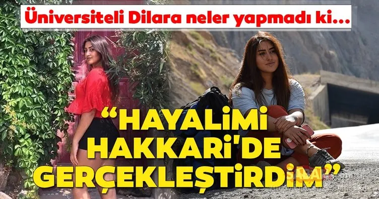 Üniversiteli Dilara Özkan, hayalini Hakkari’de tamamladı... Türkiye’yi otostopla gezdi!