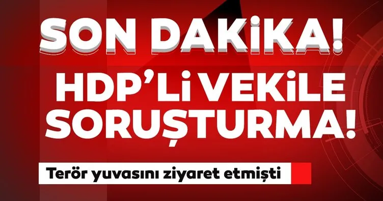 Son dakika: Gara’ya giden HDP Milletvekili Dirayet Dilan Taşdemir hakkında soruşturma başlatıldı!