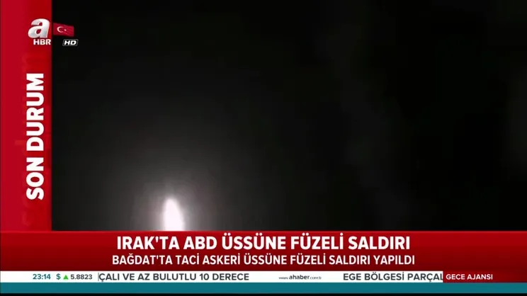 Bağdat'ta ABD Üssü'ne füzeli saldırı!