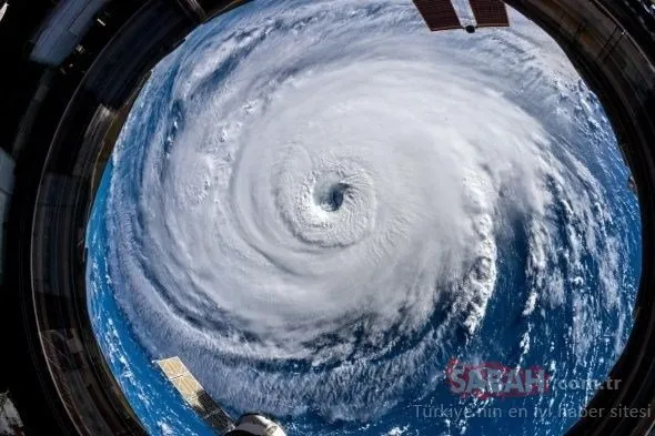 Tarihi Florence Kasırgası uzaydan görüntülendi!