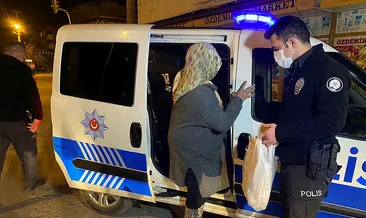 Polisin şefkati yürekleri ısıttı