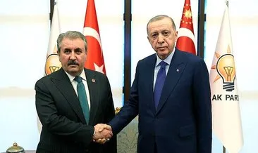 Cumhurbaşkanı Erdoğan Mustafa Destici’yi kabul etti
