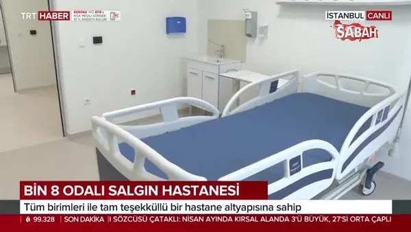 Atatürk Havalimanı'nda yapılan pandemi hastanesinin içi ilk kez görüntülendi | Video