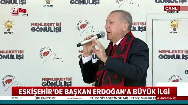 Cumhurbaşkanı Erdoğan, Eskişehir'e müjdeleri sıraladı...