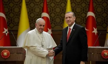 SON DAKİKA | Başkan Erdoğan Papa Fransuva ile görüştü