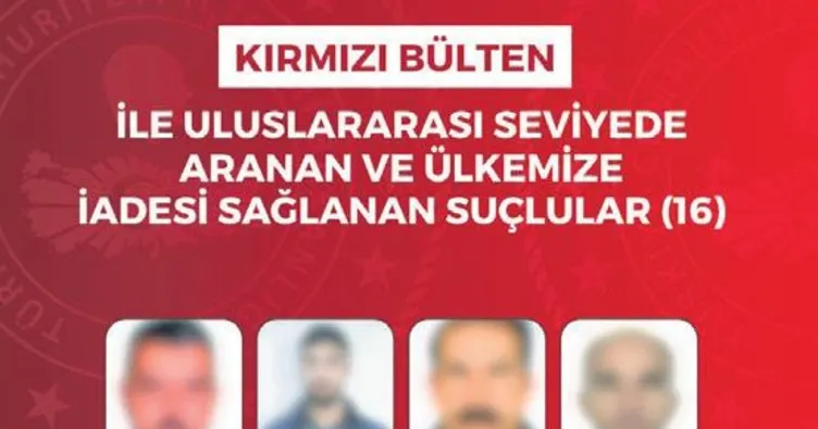 60 suçlu Türkiye’ye iade edildi