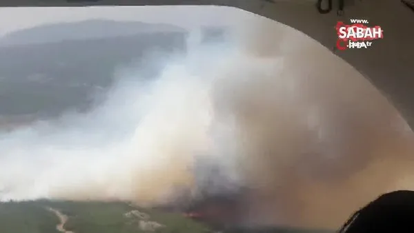 İzmir'de iki farklı noktada orman yangını! | Video