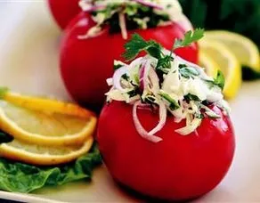 Balıklı Domates Dolması