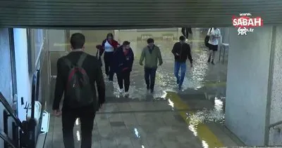 Ankara’da kuvvetli yağış sonrası metroyu su bastı! | Video