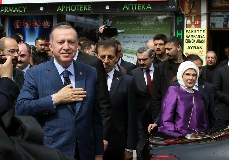 Cumhurbaşkanı Erdoğan'ın Yeditepe Bienali açılışından yansıyan kareleri