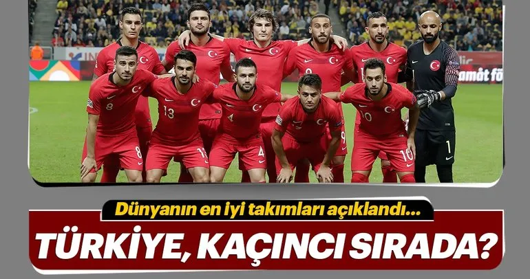 FIFA Dünya Sıralaması açıklandı! Türkiye kaçıncı sırada?