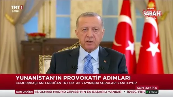 Başkan Erdoğan Yunanistan’ın provokatif adımları ile ilgili konuştu: EFES Tatbikatı bunları çıldırttı | Video