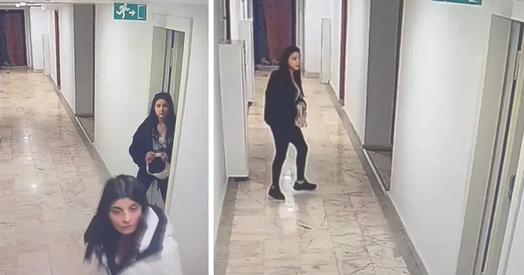 Bahçeşehir’de kadın hırsız çetesi kamerada: Sitelere dadandılar!