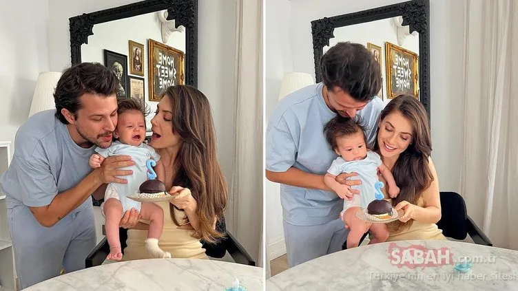 Oyuncu Fulya Zenginer ve ailesinin eğlenceli tatil pozları! Milan bebeğin sevimli halleri ilgi odağı oldu