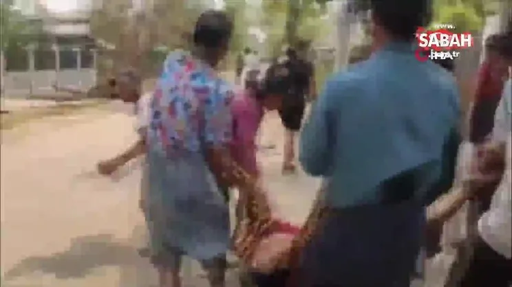 Myanmar'daki darbe karşıtı gösterilerde 5 kişi öldü | Video