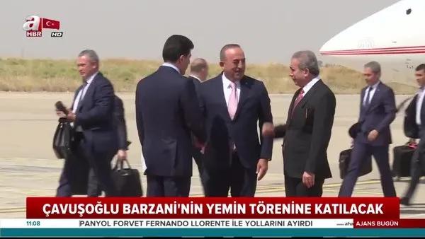 Çavuşoğlu Erbil'de IKBY'nin yeni başkanı Neçirvan Barzani ile görüştü