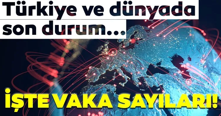 Son dakika haberi: Coronavirüs salgınında son durum! İşte Türkiye ve dünyada vaka sayıları...