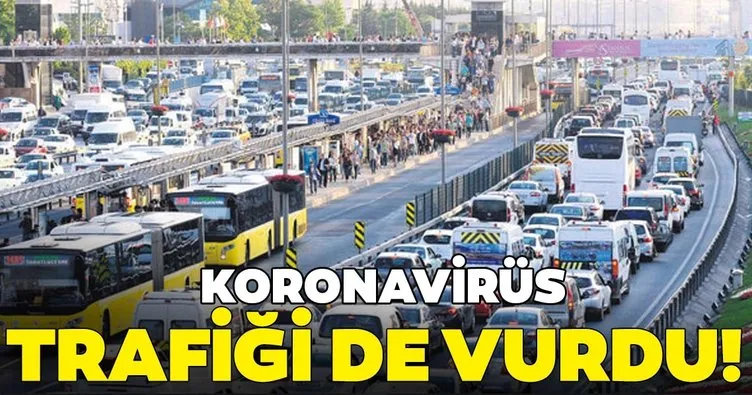SON DAKİKA! Corona virüsü İstanbul trafiğini de vurdu: Toplu taşımadan kaçıyorlar...