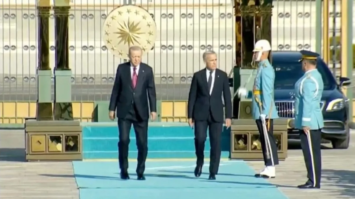 Başkan Erdoğan, Kanada Başbakanı Mark Carney'i resmi törenle karşılıyor