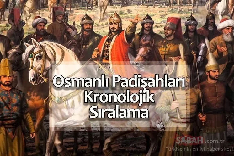 Osmanlı Padişahları - Soy Ağacı Sırasıyla 36 Osmanlı Padişahının İsimleri