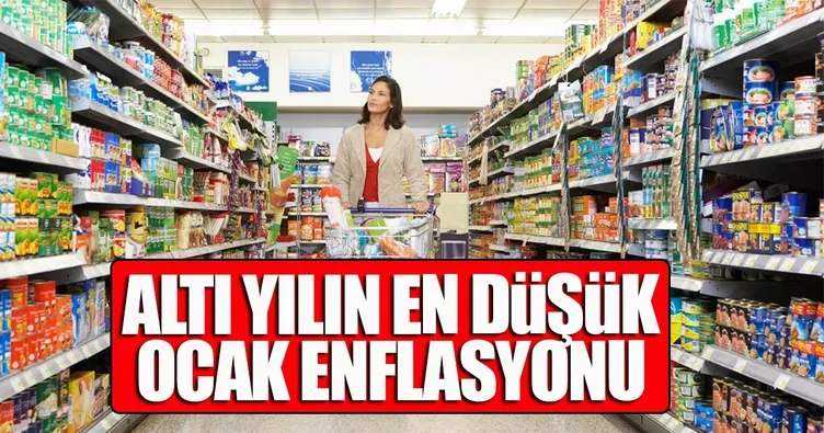 Altı yılın en düşük ocak enflasyonu